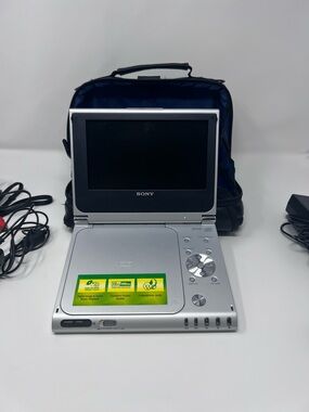 Sony Silver Portable DVD Player with Built-In Screen